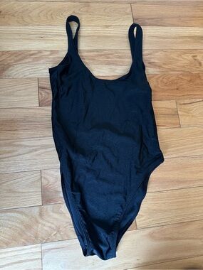 Classic Black One-Piece Swimsuit